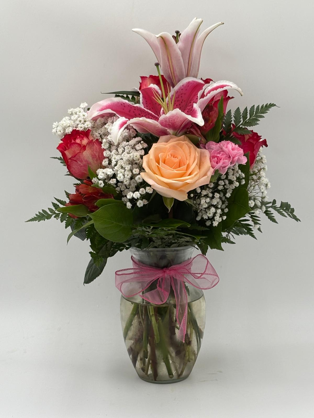 Romantic Pink & Peach Bouquet