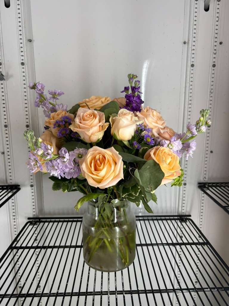 Peach & Lavender Serenity Bouquet